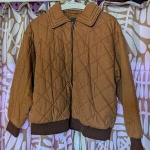 Women's Quilted Bomber Jacket Size S